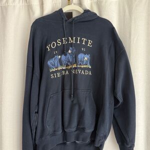 Brandy Melville Yosemite Sierra Nevada Navy Hoodie